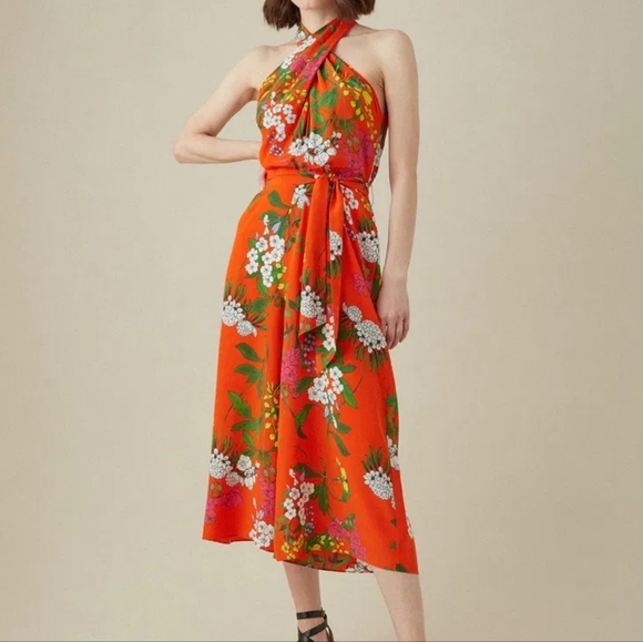 Karen Millen silk floral wideleg jumpsuit - Picture 2 of 16